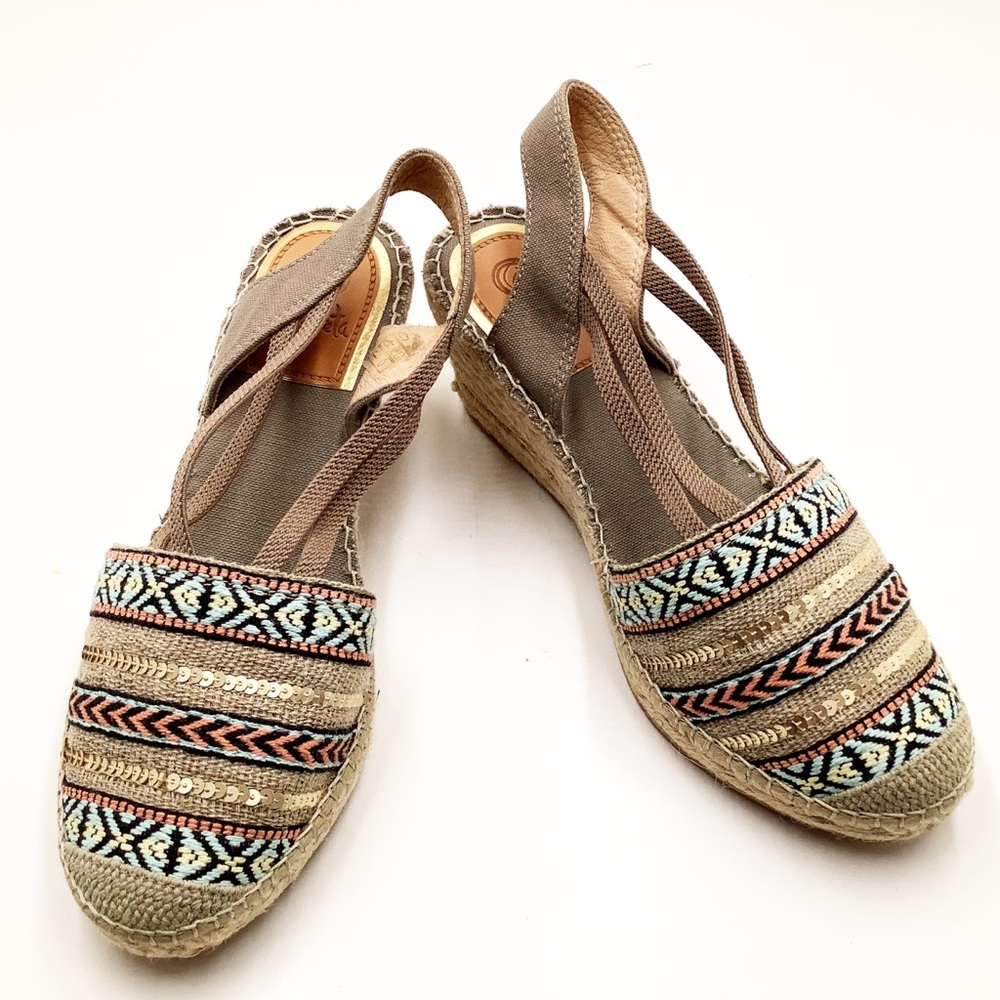 {Vidorreta}Patterned Sequin Espadrilles - image 2